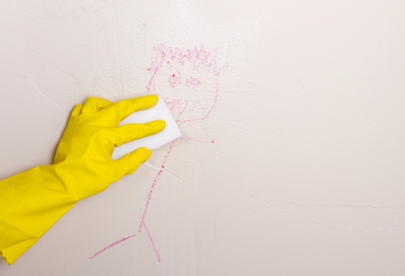 det är enkelt att tvätta och rengöra väggar med dessa tips